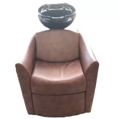 Мийка LUXURY з чорною раковиною і коричневим кріслом, KRM 1006