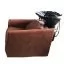 Мийка LUXURY з чорною раковиною і коричневим кріслом, KRM 1006 - 2