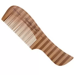 Фото Расческа БАМБУК Healthy Hair Comb 2 с ручкой частозубая - 1