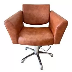Фото KRM Кресло парикмахерское Barber Chair 043, цвет коричневый - 2
