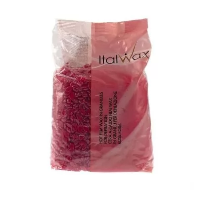 ItalWax Роза (винный) горячий воск в гранулах (1кг),IW RED-01
