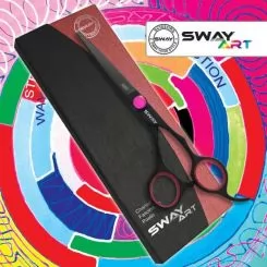 Фото Ножиці для стрижки робочі SWAY Art Neon Pink 5.00" - 2