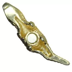 Фото Прикраси SWAY для ножиць на магніті. Крокодил золотий - 2