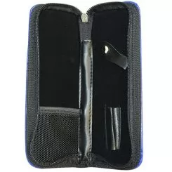 Фото Чехол SWAY синий для 1 ножниц + карман, на молнии - 2
