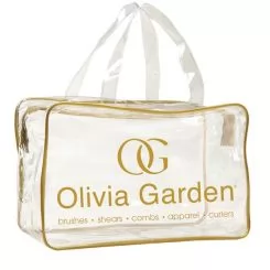 Фото OG Empty transparent PVC bag - Gold сумка для щіток порожня, - 1