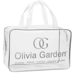 Фото OG Empty transparent PVC bag - Silver сумка для щіток порожня, - 1
