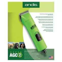 Фото Машинка для стрижки животных Andis 2-скоростная зеленая SUPER AGC2 GREEN, нож 15 мм, - 5