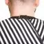 Накидка для барбершопов BarberTools в чорно-белую полоску, 910005 - 5