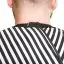 Накидка для барбершопов BarberTools в чорно-белую полоску, 910005 - 6