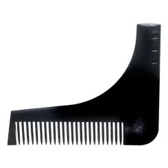Фото Расческа BarberPro для моделирования бороды пластиковая черная - 1
