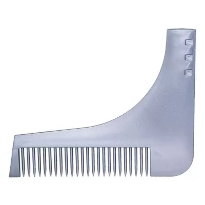 Расческа BarberPro для моделирования бороды пластиковая серая, 902002 GRE