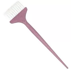 Фото Пензель для фарбування Hairmaster рожева кругла ручка широка - 1
