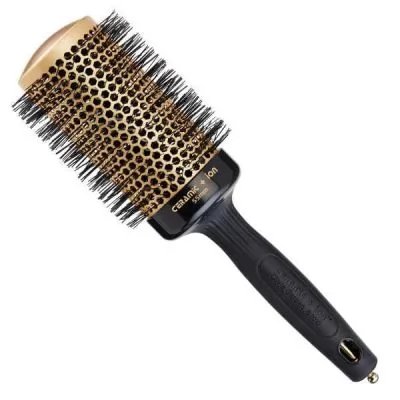 Брашинг OLIVIA GARDEN Ceramic+Ion Thermal Brush Black&Gold, 55 мм штучна щетина, CI55BG