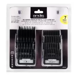 Фото ANDIS комплект насадок 7 шт. BG Series Premium Metal Clip Comb (1,5;3;4;10;12;19;25 мм) - 3