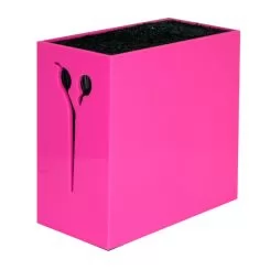 Фото Подставка для ножниц BarberTools со щетиной прямоугольная розовая - 1