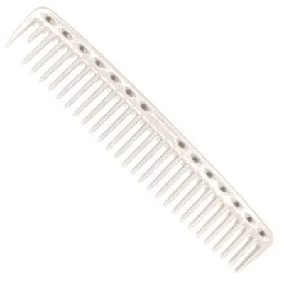 Y.S.PARK расческа планка со скругленными зубцами L=200 мм, белая, YS-452 White