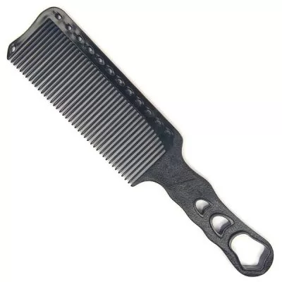 Y.S.PARK расческа Barbering с ручкой L=240 мм, карбоновый цвет, YS-282 Soft Carbon