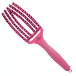 Фото Щетка для укладки Finger Brush Combo Medium Blush Hot Pink комбинированная щетина - 1