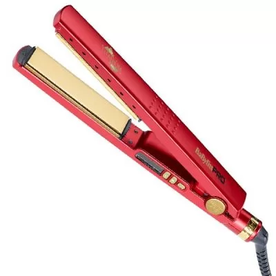 BABYLISSPRO Вирівнювач для волосся RED TITANIUM + терморегулятор, червоний, BAB3091RDTE