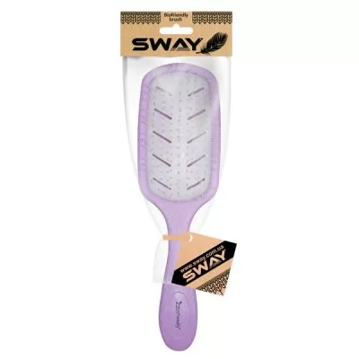 SWAY Щітка масажна Biofriendly Wheat Fiber Lila, лілова, 130 104