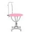 Стол для груминга Shernbao FT-805 круглый, гидравлика, розовый + кронштейн, d70*h71-86 см