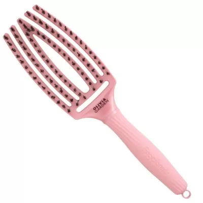 OG щетка для укладки Finger Brush Combo Amore Pearl Pink Medium LE изогнутая комбинированная щетина, ID1790
