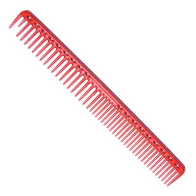 Y.S.PARK гребінець планка зі скругленными зубцами L=228 мм, червона, YS-333 Red