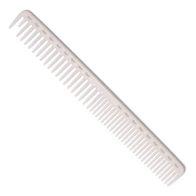 Y.S.PARK расческа планка со скругленными зубцами L=228 мм, белая, YS-333 White