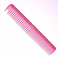 Фото Y.S.PARK расческа планка со скругленными зубцами L=185 мм, розовая - 1
