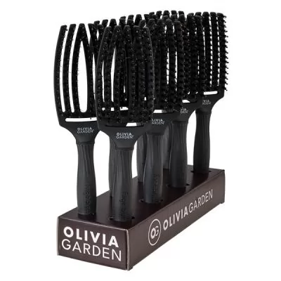 Olivia Garden дисплей Finger Brush Combo Medium Full Black (8xID1729),ID1799