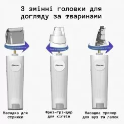 Фото Станція з пилососом для грумінгу 7 в 1 Pet Grooming Kit and Vacuum - 11