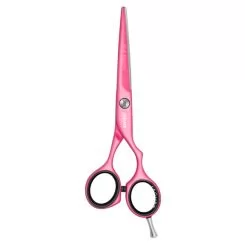 Фото Ножницы для стрижки рабочие Jaguar White Line Pastell Plus Offset Pink Ribbon розовые 5.50" - 1