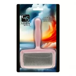 Фото Пуходерка-сликер Groom Soul Basic Series air cushion 100*145, розовая - 9