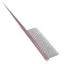 Гребень-шпикуль Groom Soul Pink Series teeth 20*1 mm, 185*26, розовая, GS30-002 - 5