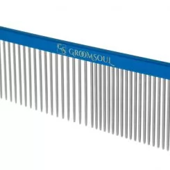 Фото Гребінець Groom Soul Blue Series teeth 32*1,3 mm, 190*40, синій - 2