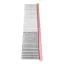 Гребень Groom Soul Pink Series fine teeth 30*1 mm, 225*35, розовая, GS30-009 - 6