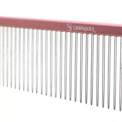 Фото Гребень Groom Soul Pink Series extra long teeth 35*1.2 mm, 245*40, розовая - 2