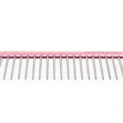 Фото Гребень Groom Soul Pink Series extra long teeth 35*1.2 mm, 245*40, розовая - 3