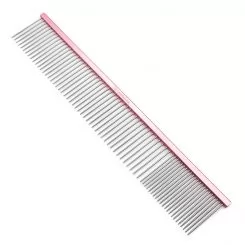 Фото Гребень Groom Soul Pink Series extra long teeth 35*1.2 mm, 245*40, розовая - 5