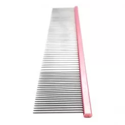 Фото Гребень Groom Soul Pink Series extra long teeth 35*1.2 mm, 245*40, розовая - 8