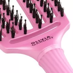 Фото Щітка для укладки Olivia Garden Finger Brush Care Iconic Boar&Nylon Celestial Pink - 6