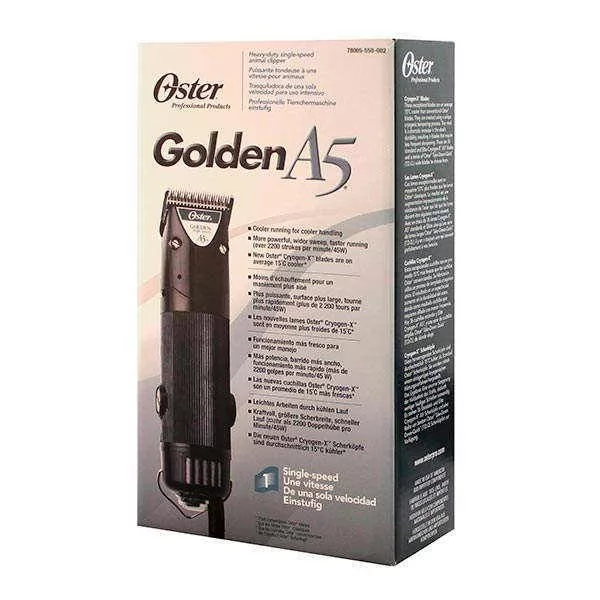 Машинка для стрижки OSTER GOLDEN A5 PET 1 скорость БЕЗ ножей и насадок + 2 масла, 078005-550-002 - 13