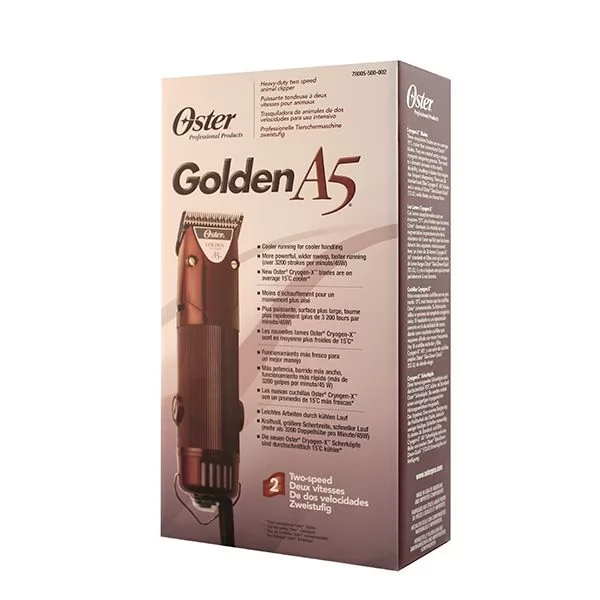Машинка для стрижки OSTER GOLDEN A5 PET 2 скорости БЕЗ ножей и насадок + 2 масла + зап щетки, 078005-500-002 - 8
