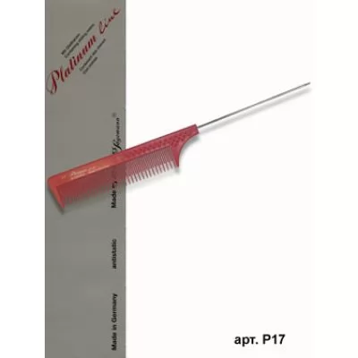 Гребінець для начосу PLATINUM-LINE жіночий з металевим хвостиком, P17 8,00